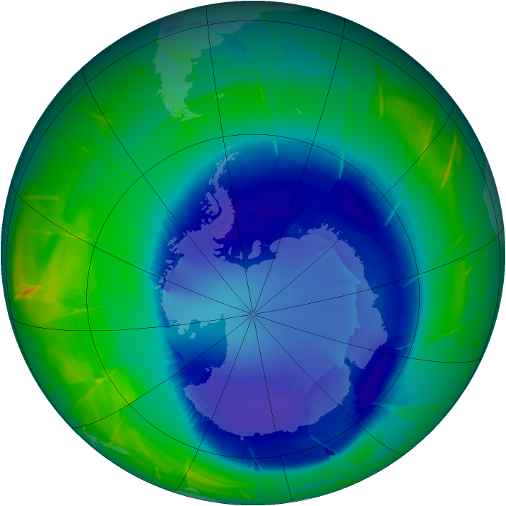 Ozone Map 2009-08-31